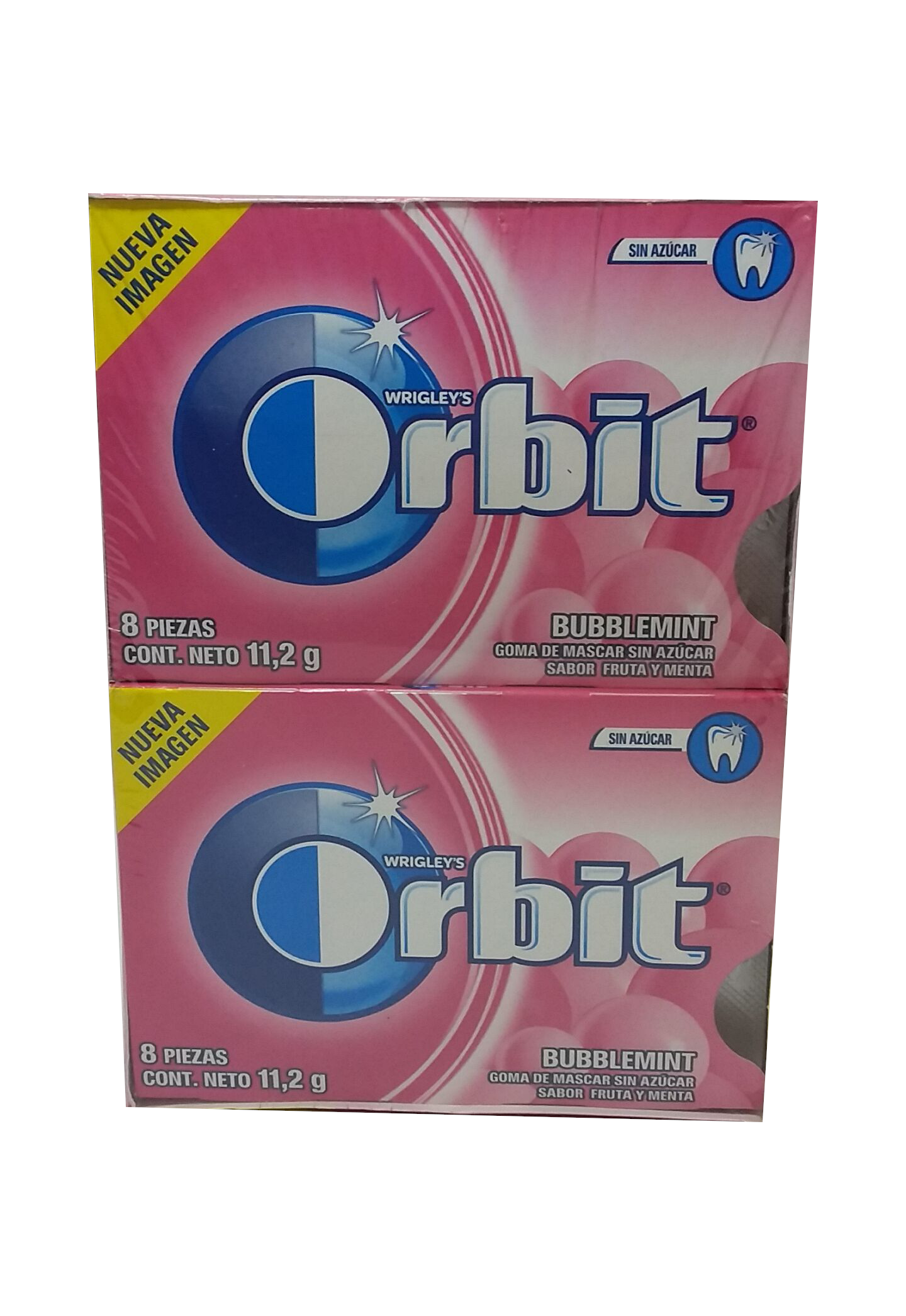 orbit chicle 8s sabor bubble paquete