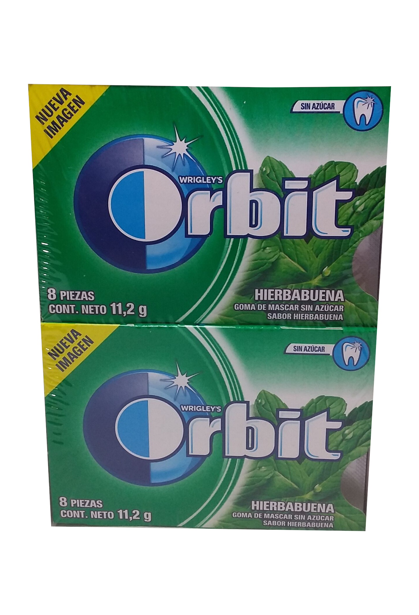 orbit chicle 8s sabor yerbabuena paquete