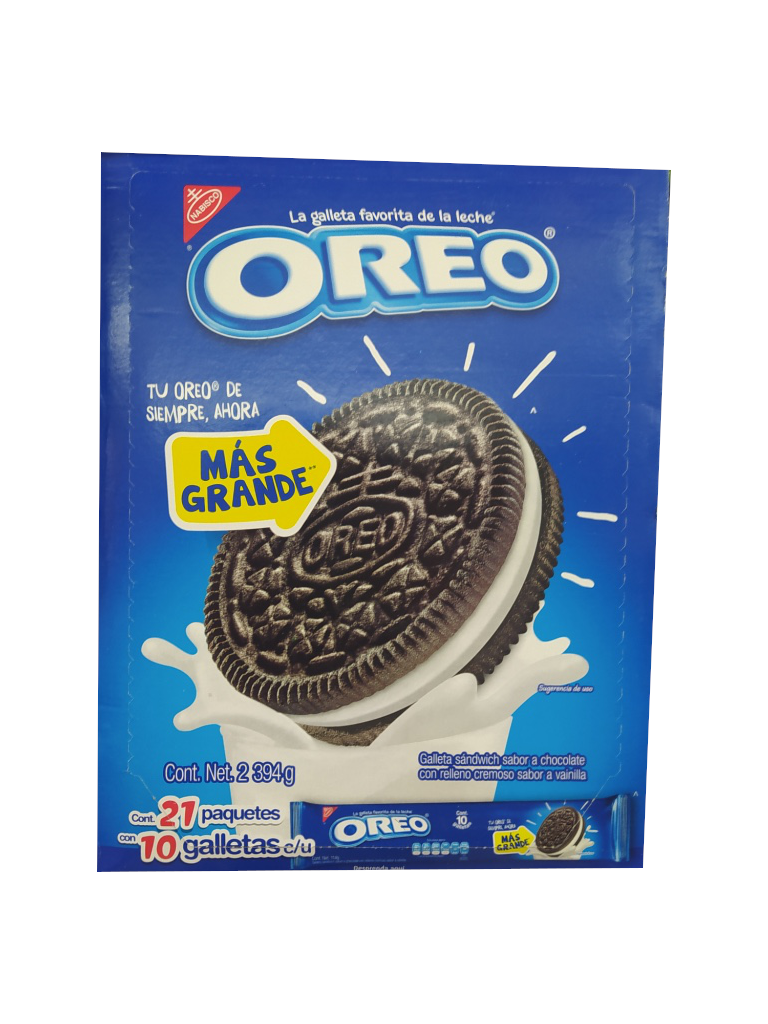 galleta oreo paquete 21 paquetes