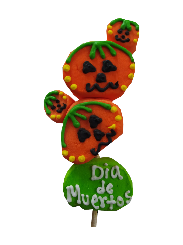 paleta malvavisco calabazas halloween