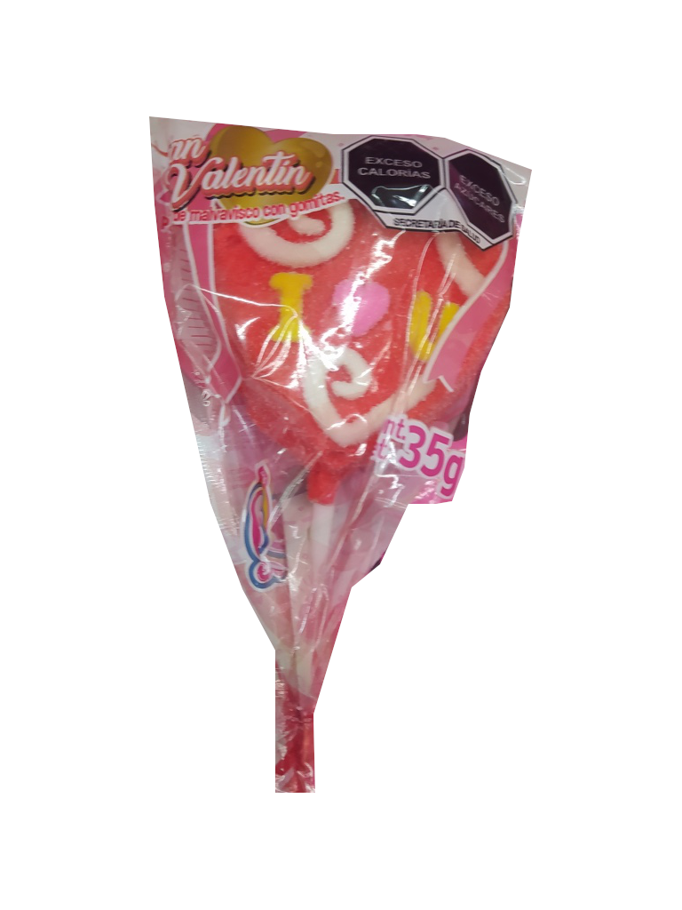 paleta malvavisco corazon san valentin