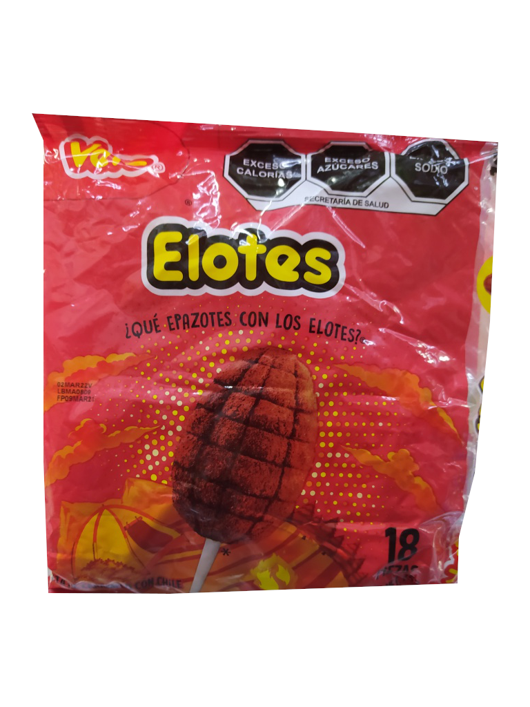 paleta elotes vero bolsa con 18pz