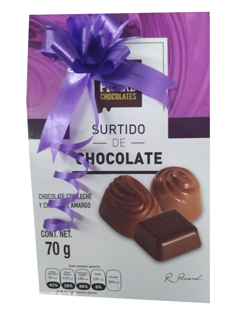 surtido de chocolate picard 70gr