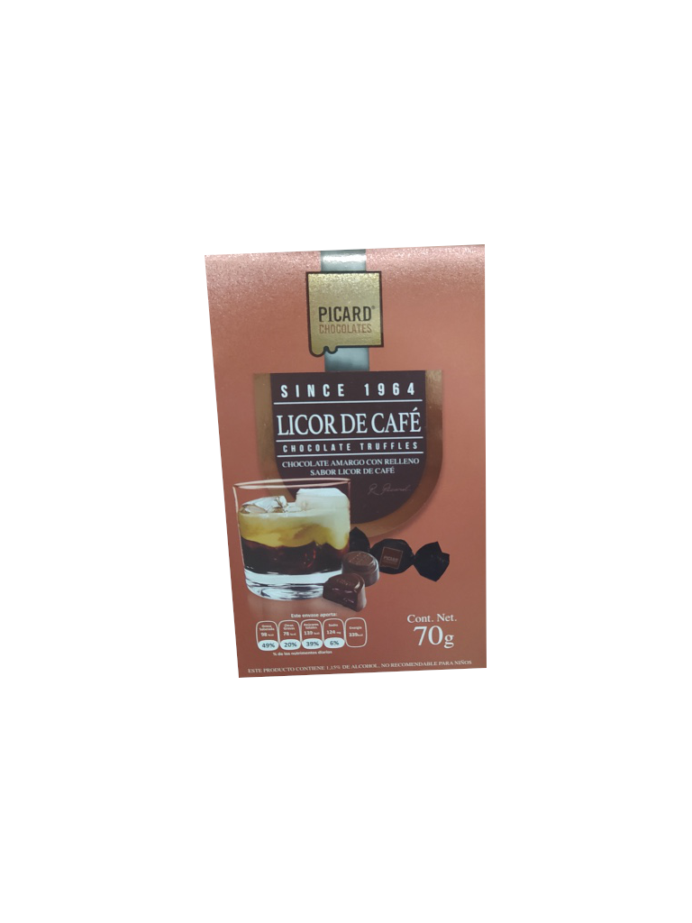 Chocolate Picard Truffles Cafe Liquor Package 70gr