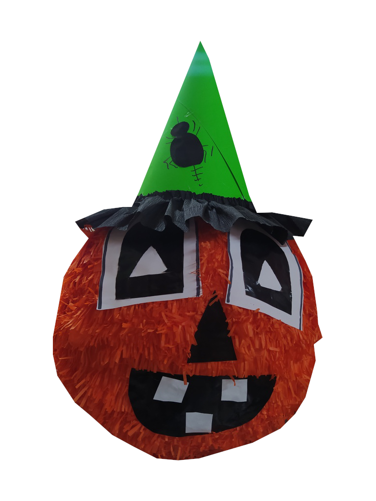 piñata artesanal calabaza dia de muertos