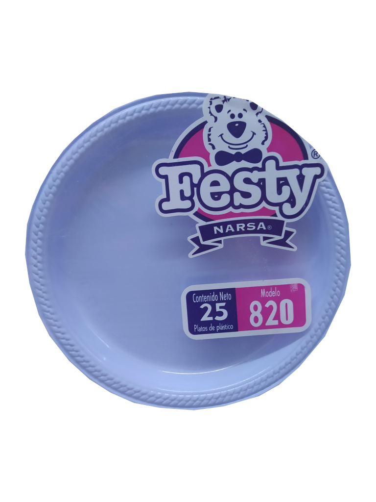 plastic plate blue color package
