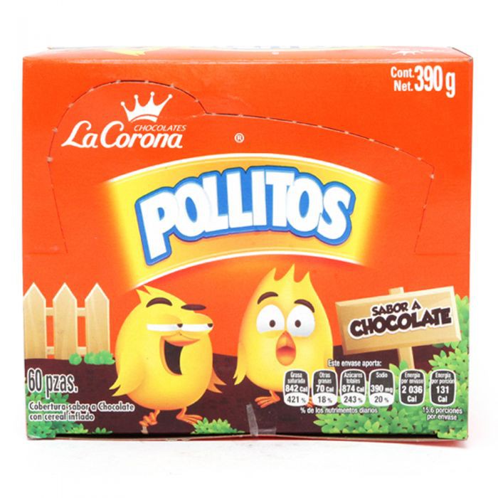pollitos de chocolate la corona paquete