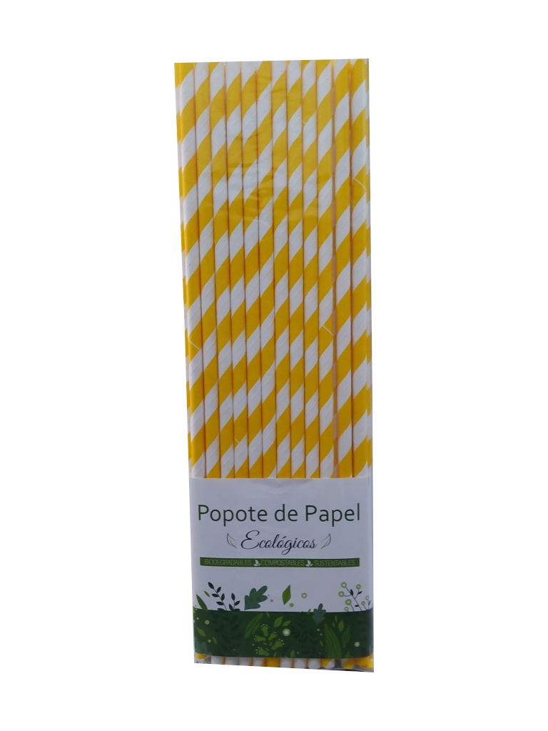 popote de carton paquete