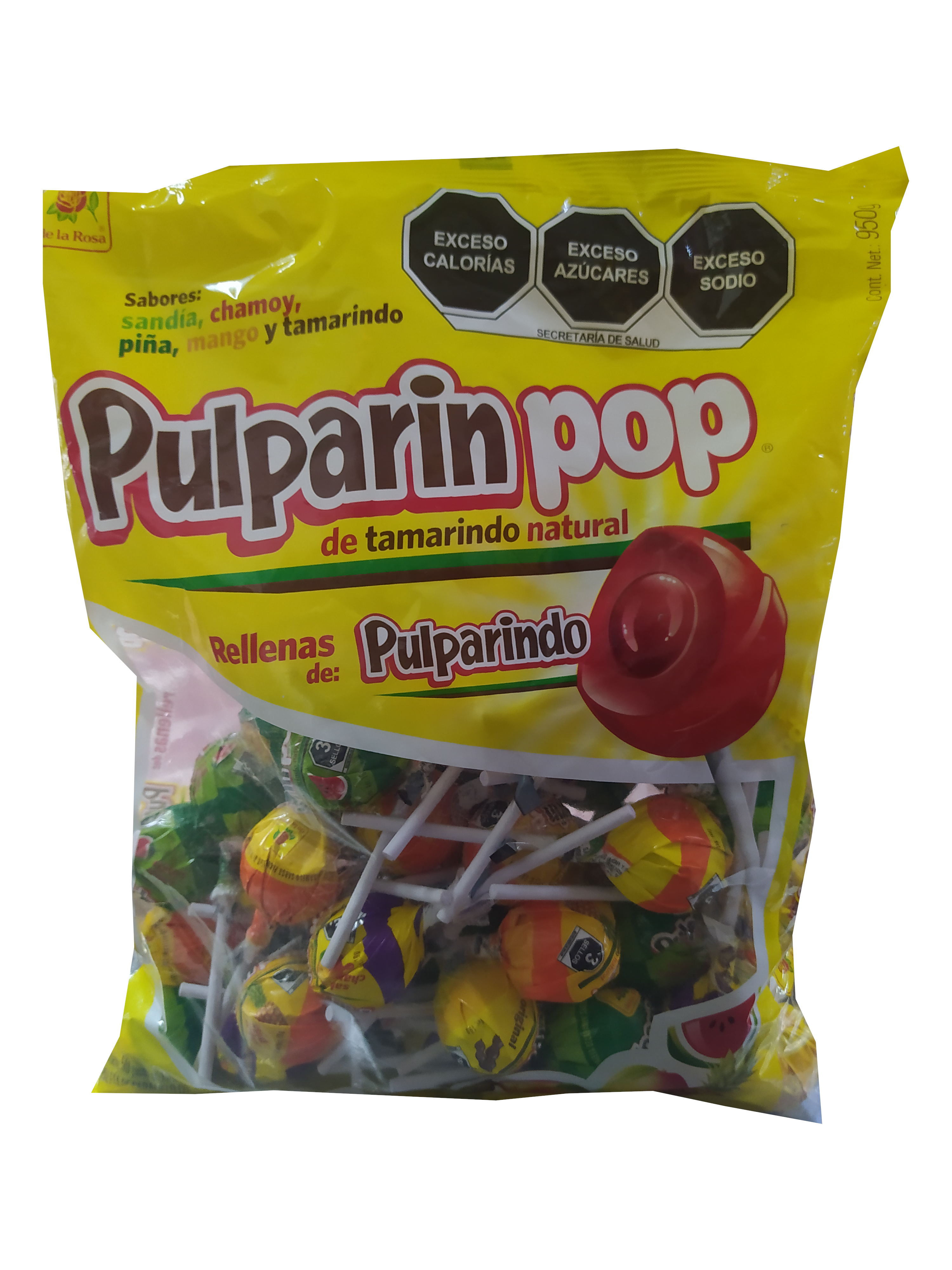 paleta pulparinpop de la rosa bolsa