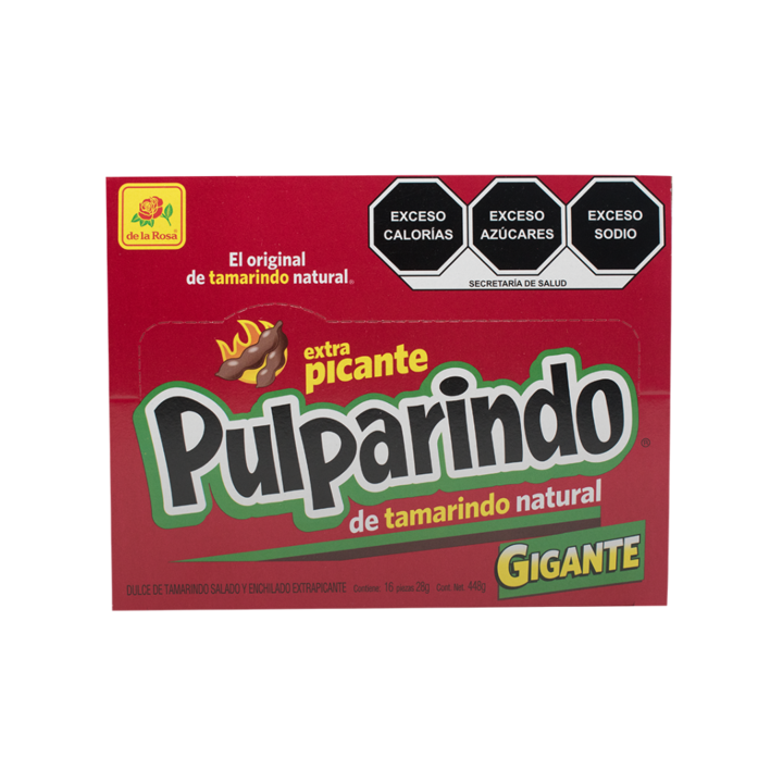 pulparindo extra picante rojo gigante paquete