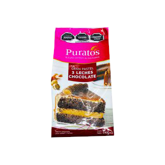 harina preparada para elaborar pan sabor chocolate 3 leches puratos bolsa 1kg