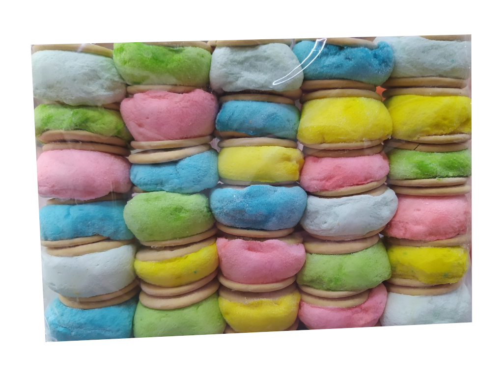 sandwich con bombon paquete