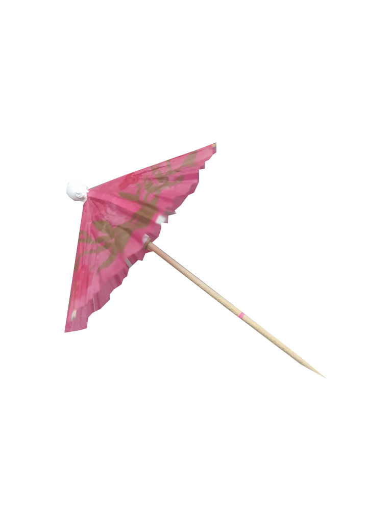 sombrilla decoratiba para bebidas paquete con 100pz