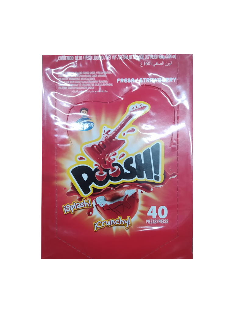 chicle poosh fresa paquete