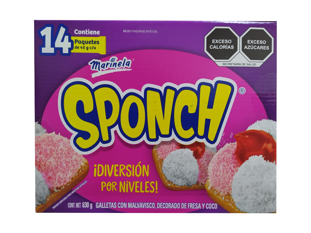 galleta sponch marinela paquete