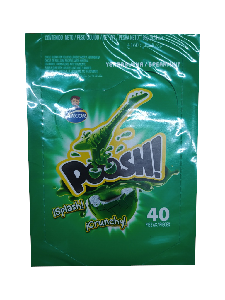 chicle poosh yerbabuena paquete
