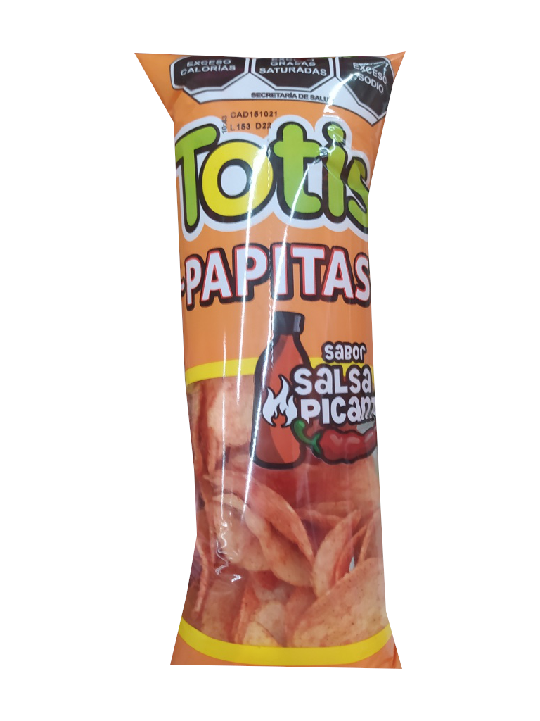 totis papitas salsa picante bolsa 90gr