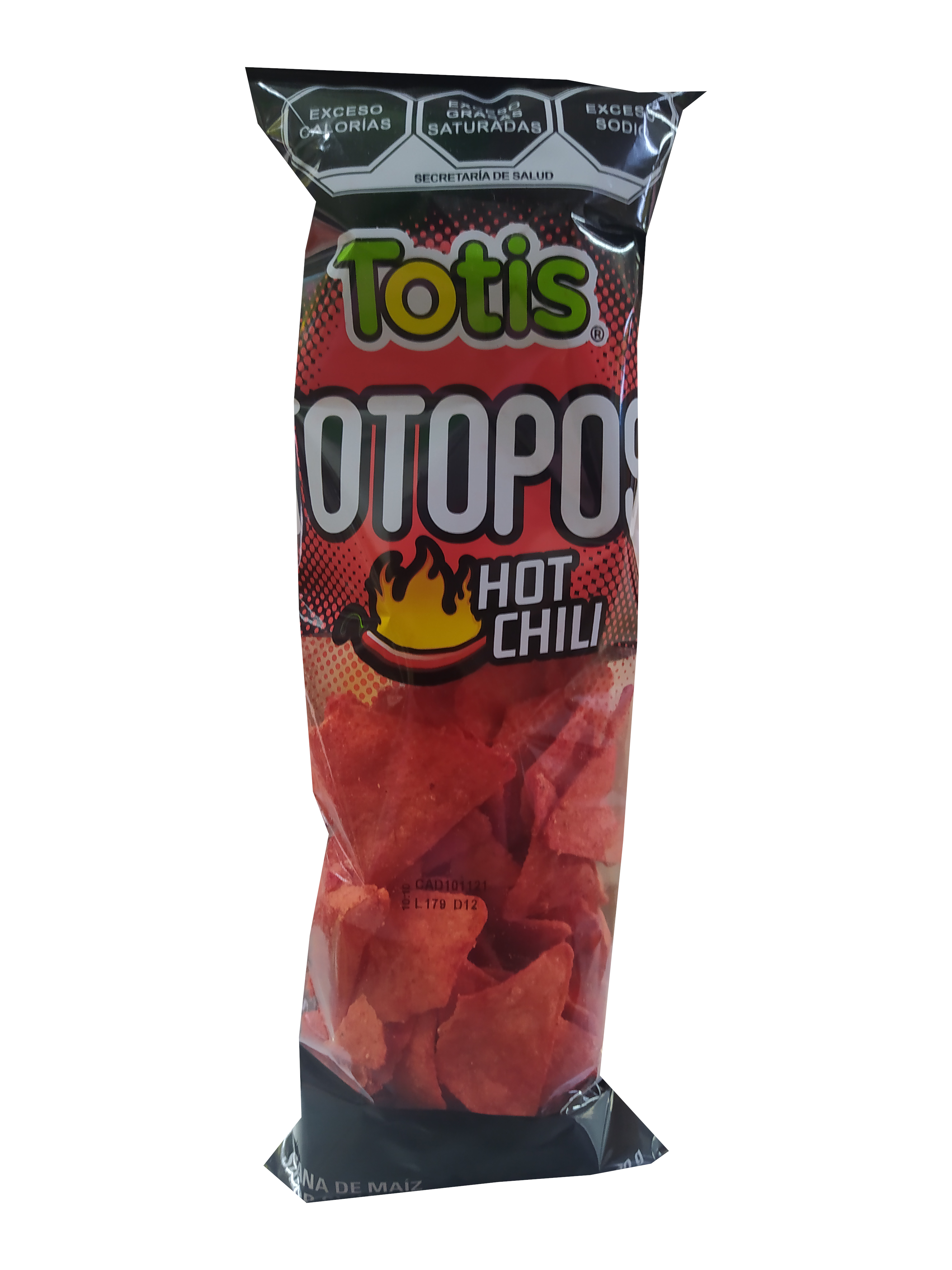 totis totopos hot chili bolsa 120gr