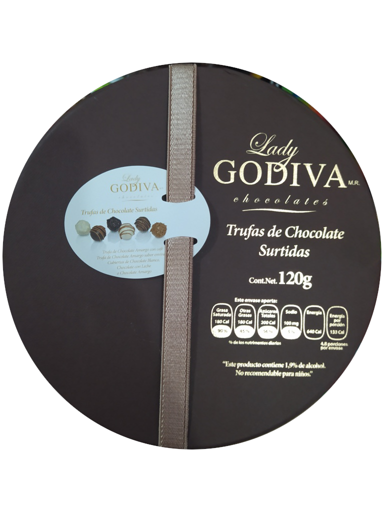 trufas de chocolate surtidas godiva 120gr