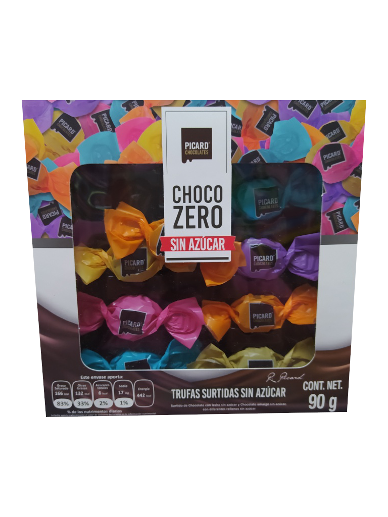 assorted truffles without sugar choco zero package 90gr
