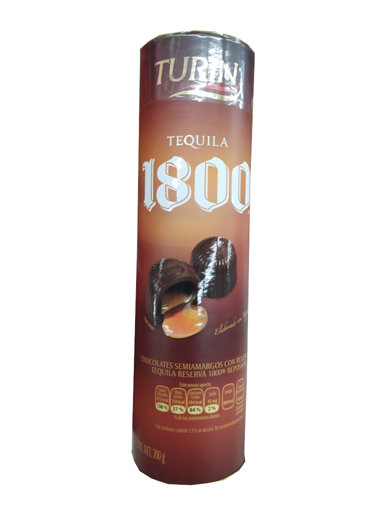 chocolate turin 1800 tubo 200gr