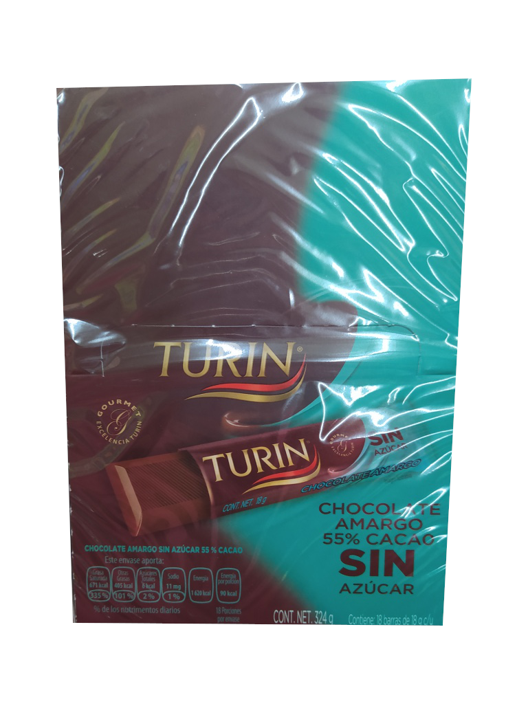 Chocolate Turin without sugar package