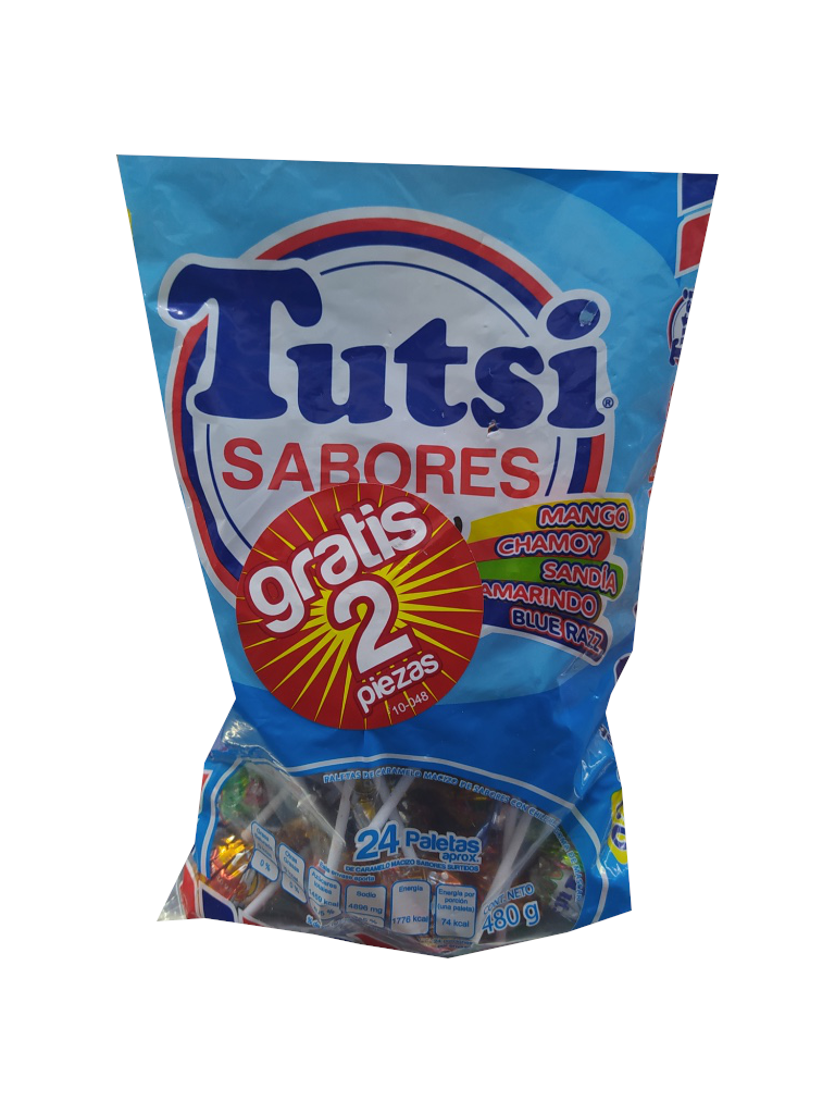 tutsi paleta sabores bolsa