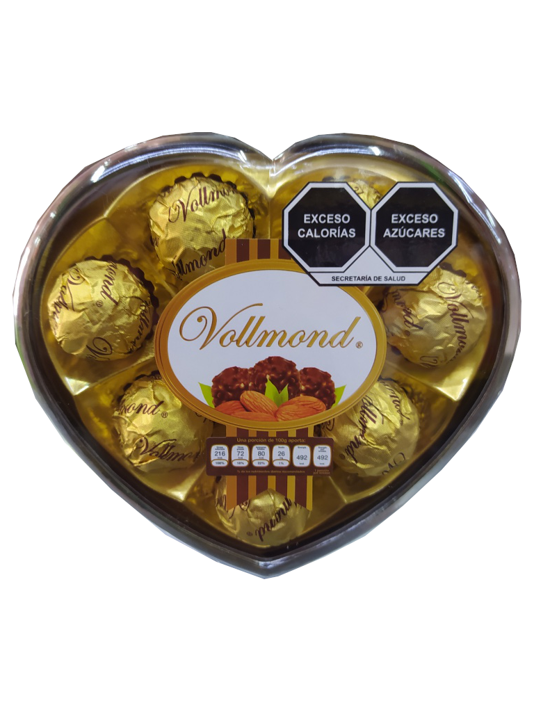 chocolate forma de corazon vollmond
