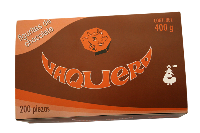 vaquero chocolate paquete
