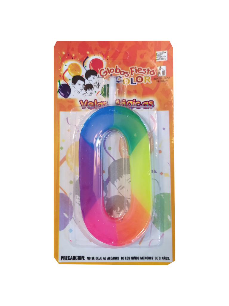 candle birthday colors number zero