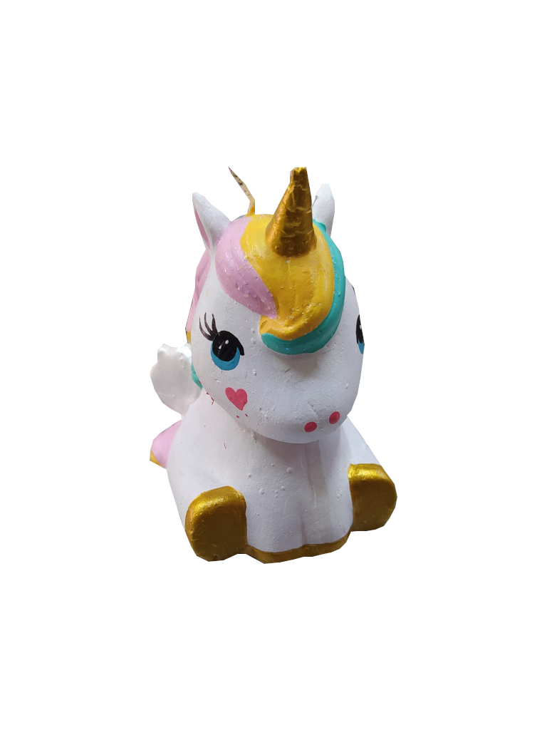 vela cumpleaños figura unicornio