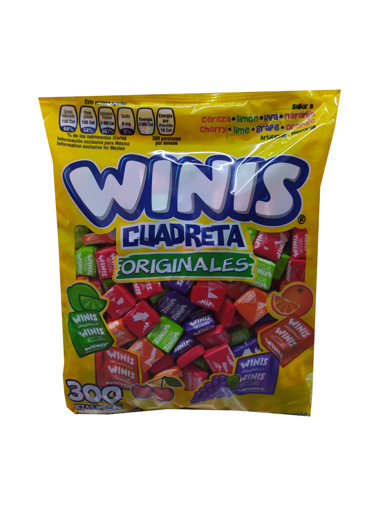 winis cuadreta original bolsa 300pz