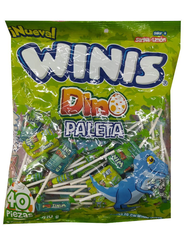 winis dino paleta bolsa