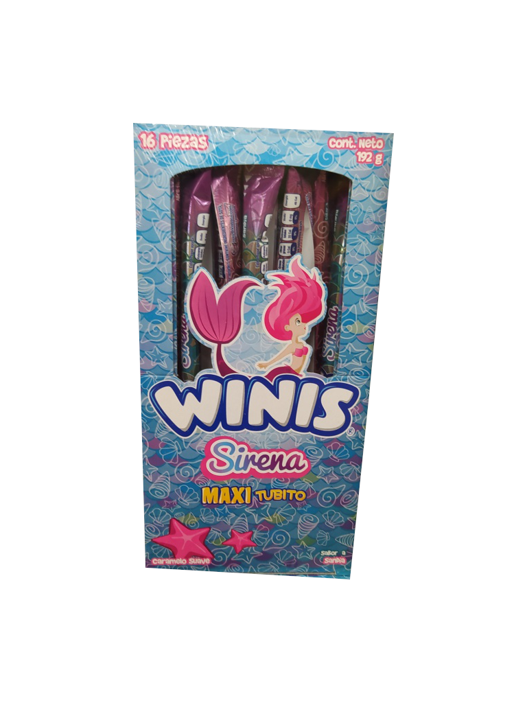 winis sirena maxi tubito paquete