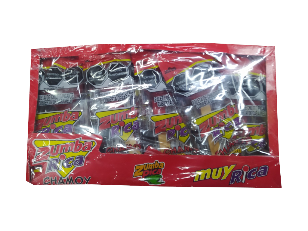 paleta zumba rica chamoy paquete