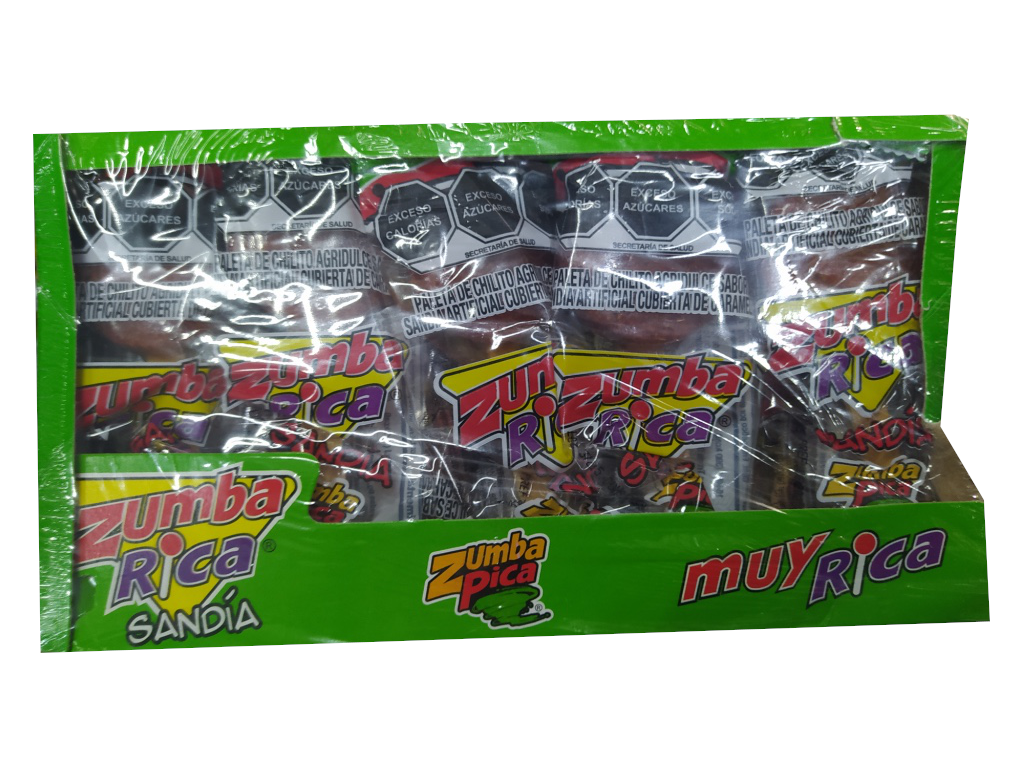 paleta zumba rica sandia paquete
