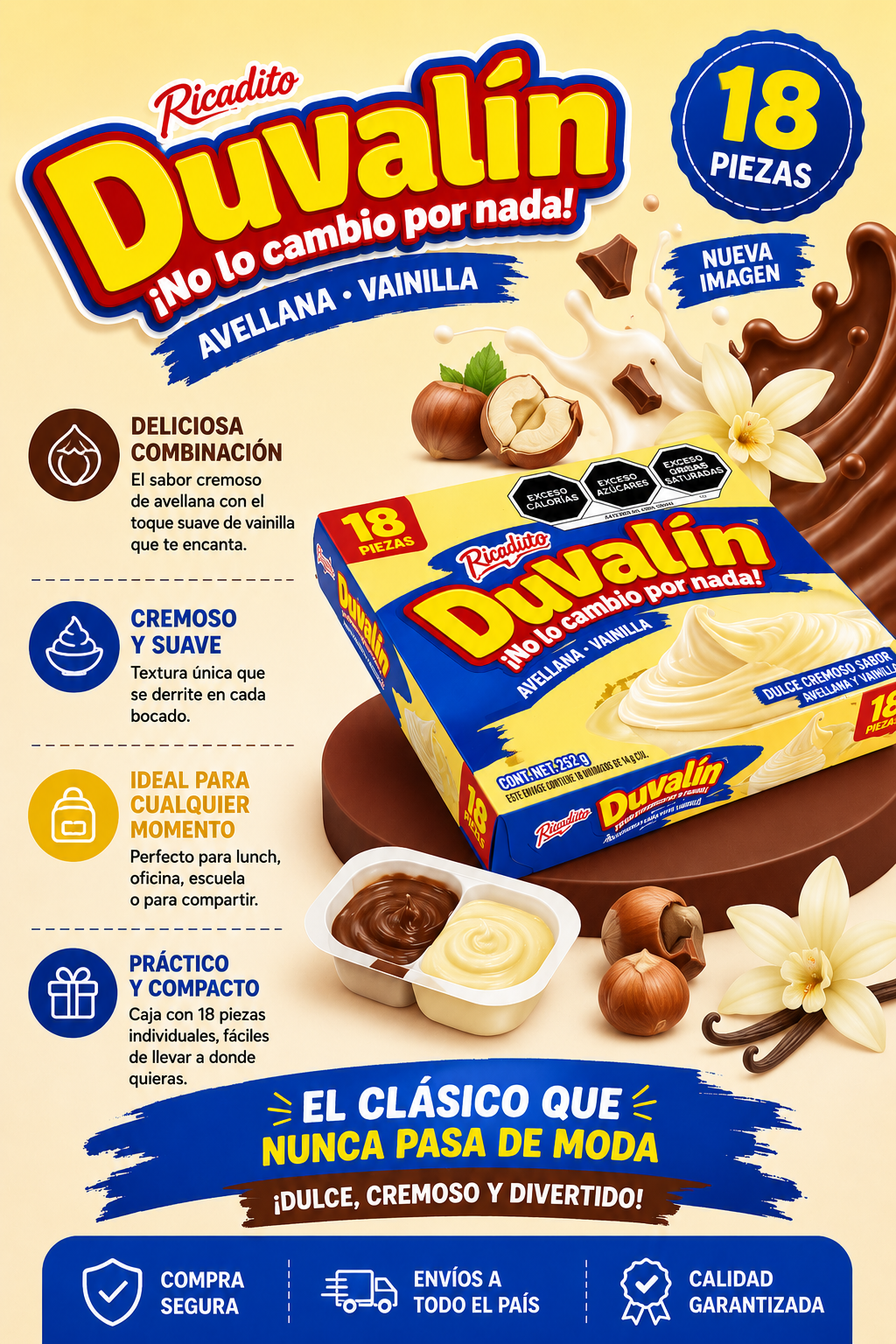 Duvalin chocolate hazel vanilla