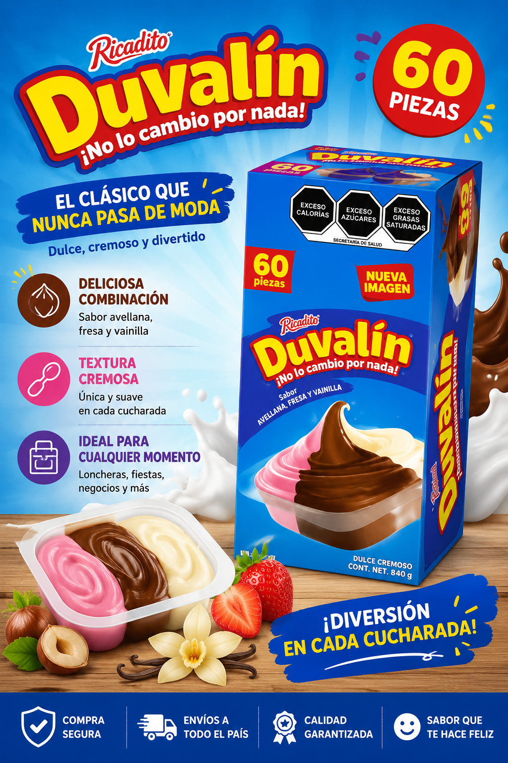 Duvalin Trisabor 60pz.