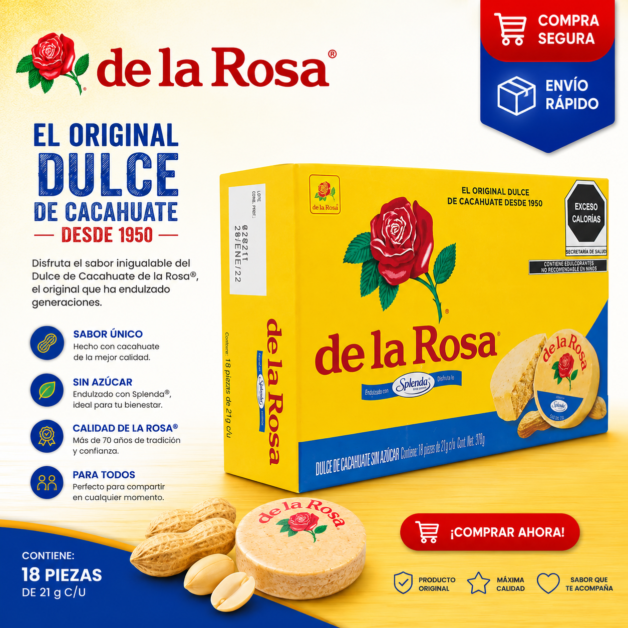 mazapan sin azucar paquete