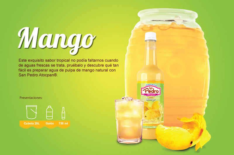 jarabe san pedro sabor mango botella 750ml