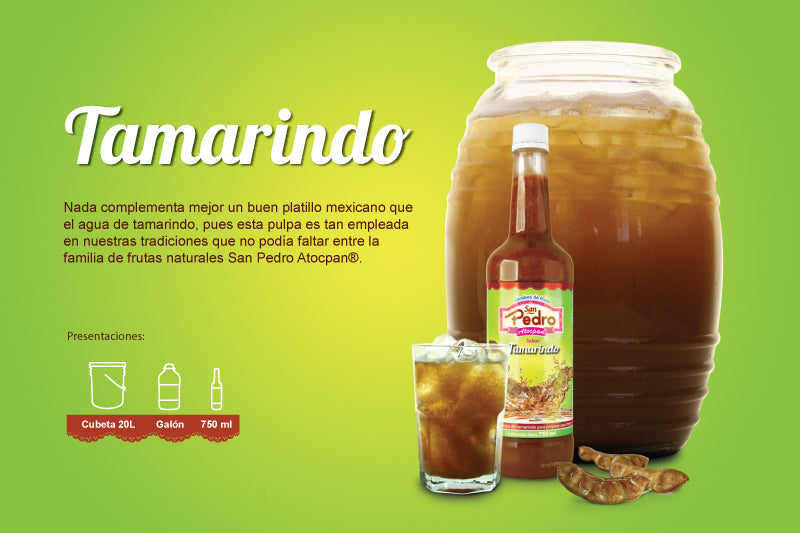 Syrup San Pedro flavor tamarindo bottle 750ml
