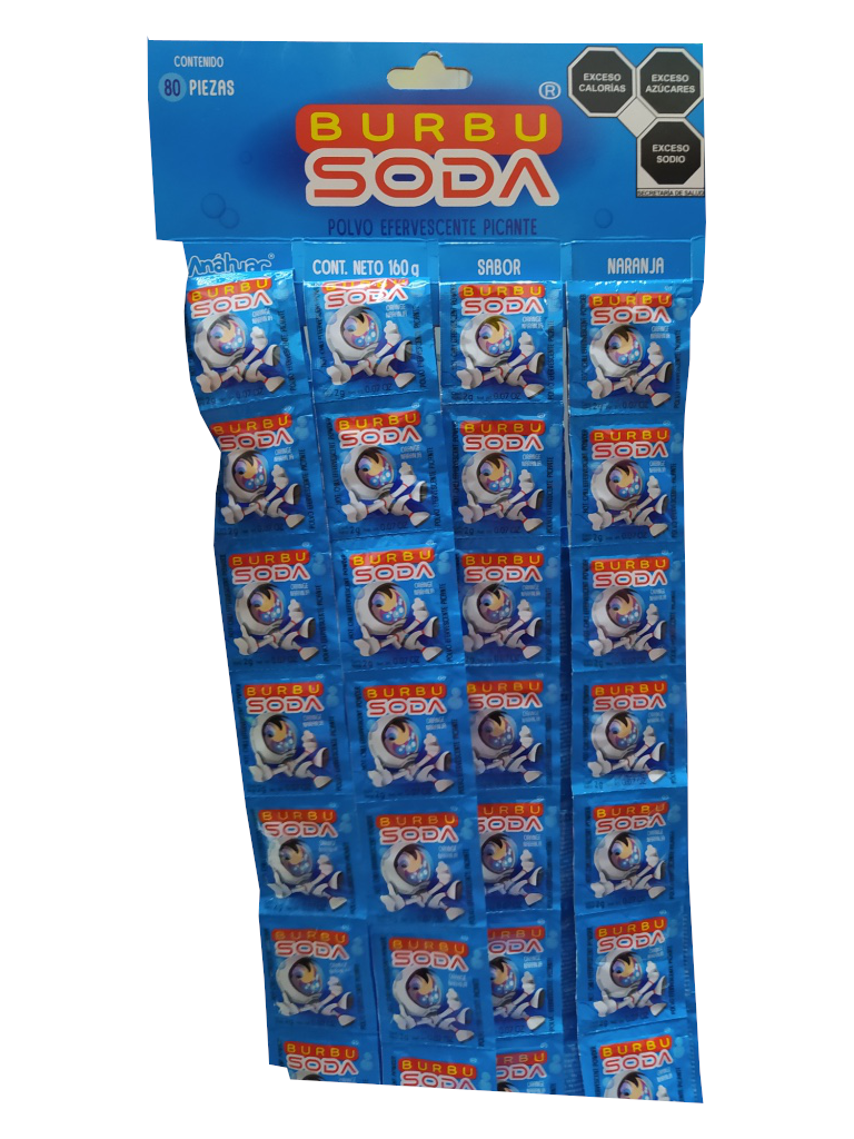 burbusoda tira con 80pz
