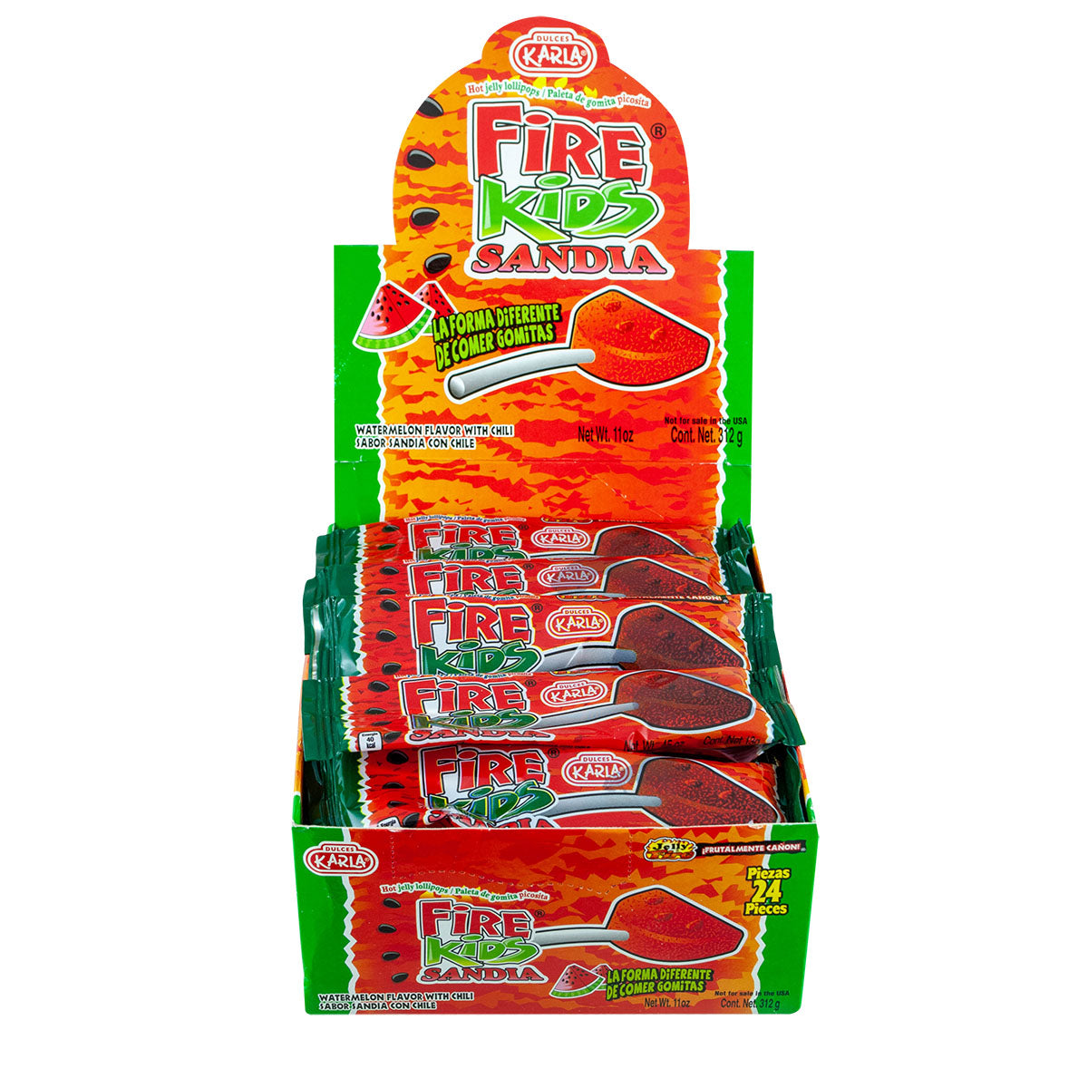 fire kids paleta gomita sandia paquete