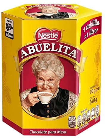 chocolate abuelita tablilla paquete