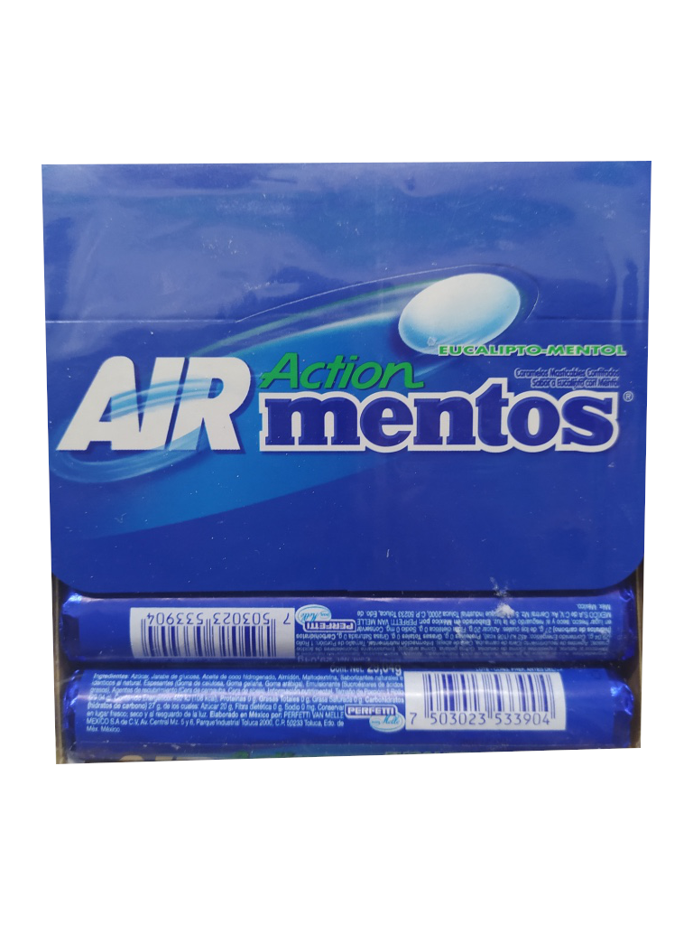 mentos air action tubo paquete
