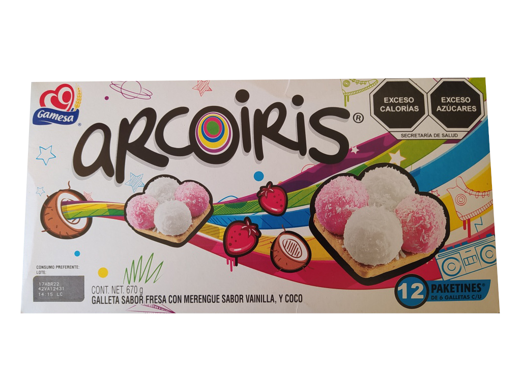 galleta arcoiris gamesa paquete 670gr