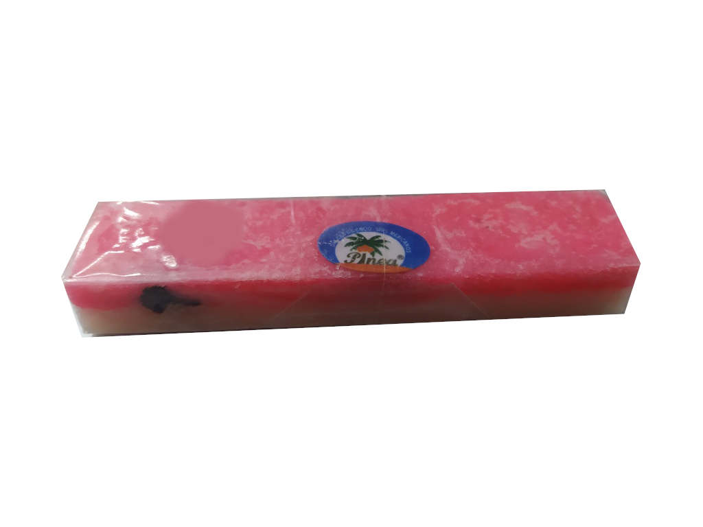 dulce coco artesanal barra rosa con blanco