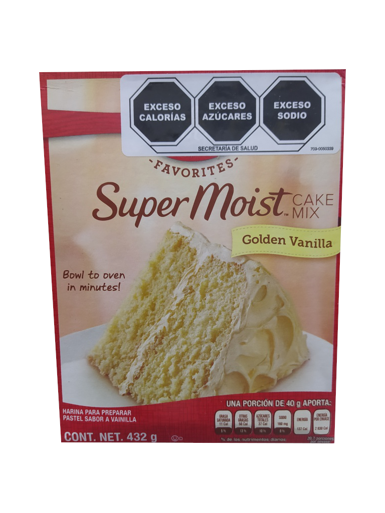 harina para preparar pastel betty crocher sabor vainilla 432gr