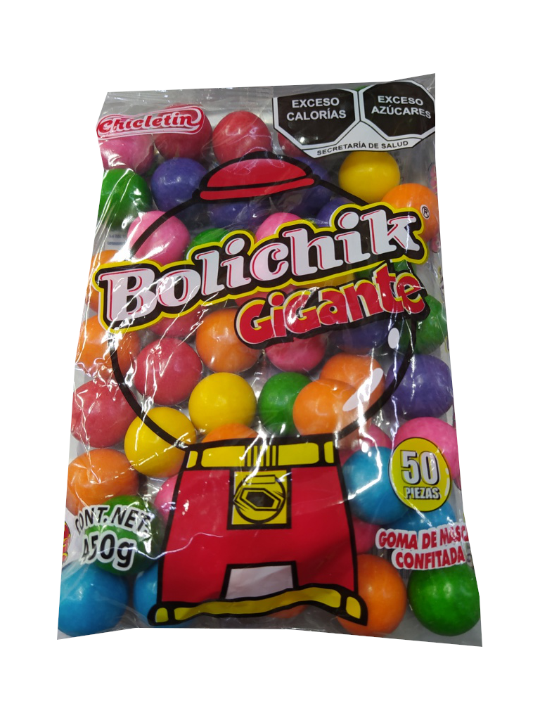 bolichick chicle bola bolsa 50pz.