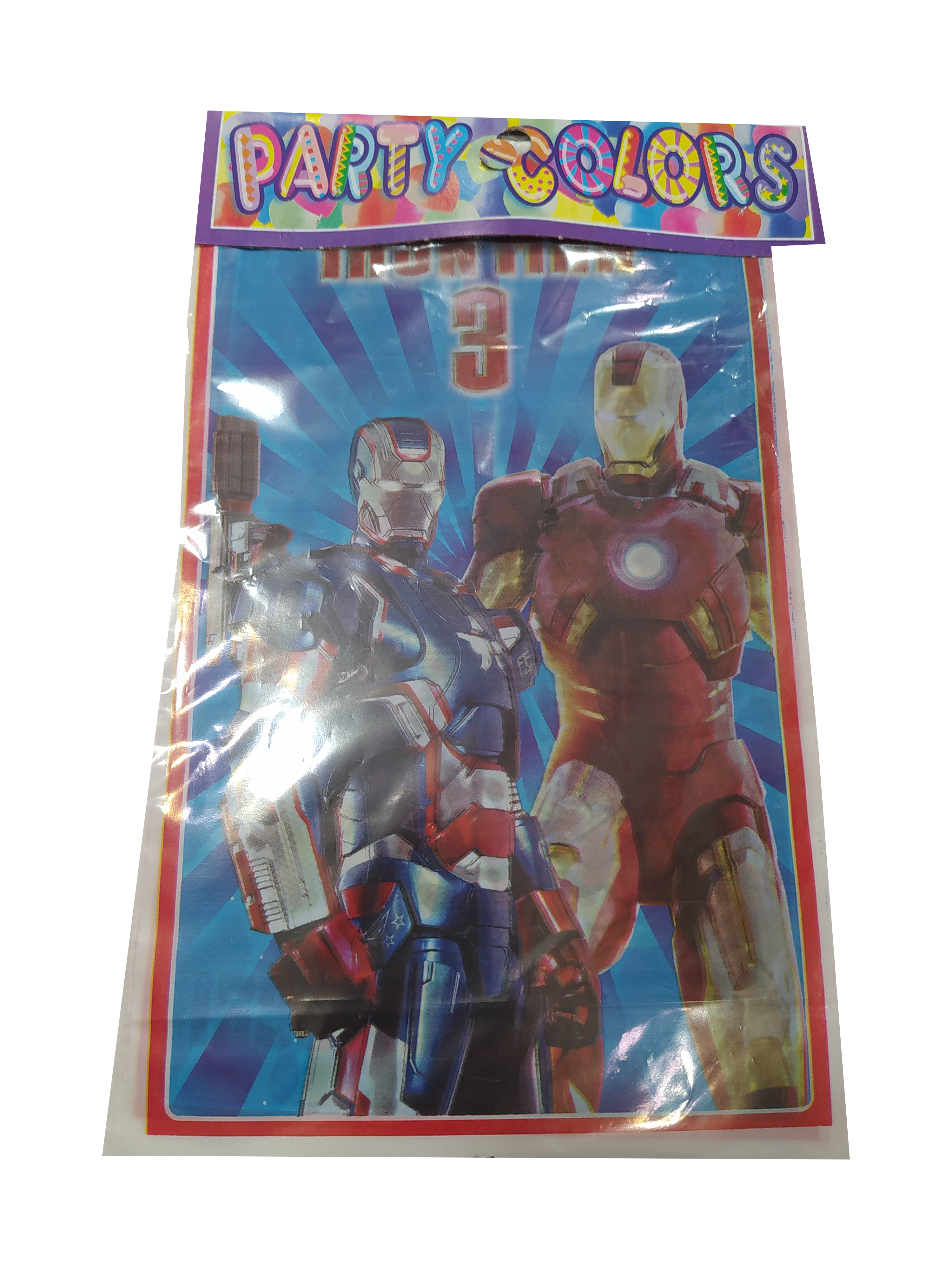 bolsa dulcera plastico figura iron man paquete